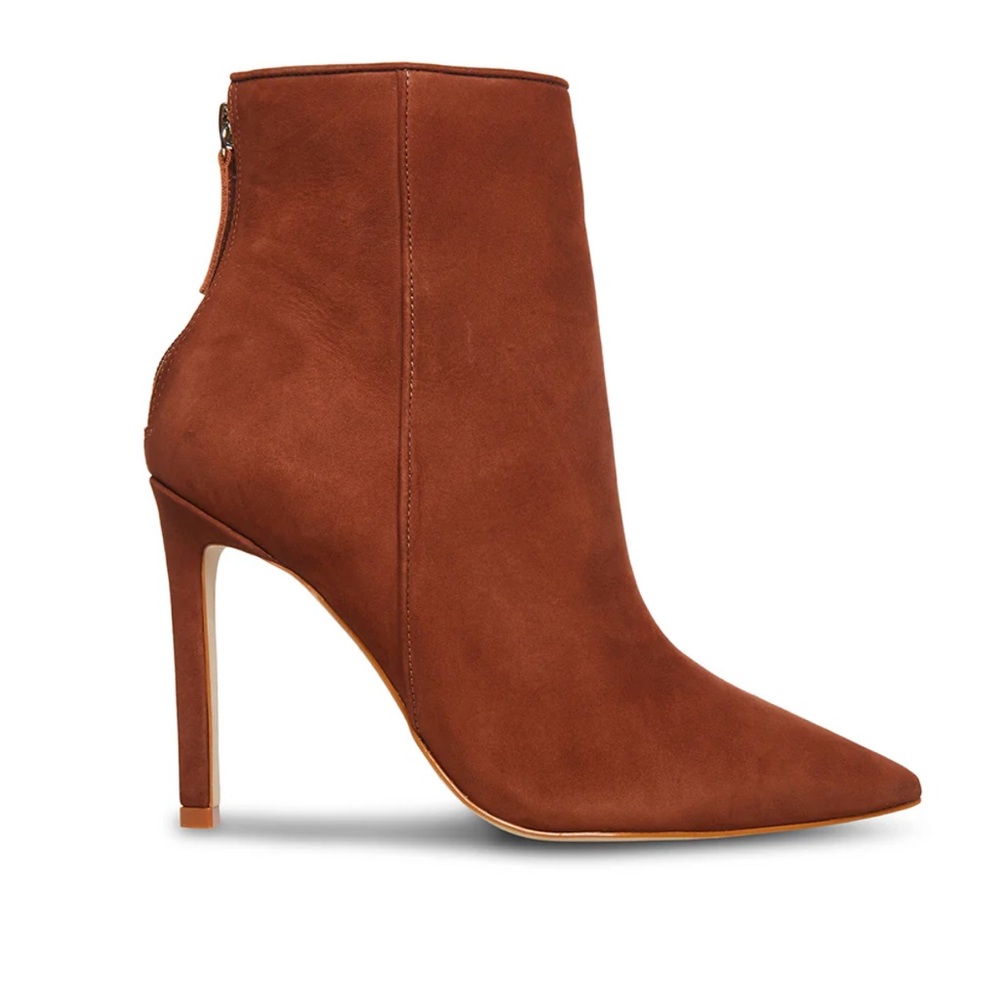 Steve Madden Vangle Nubuck Brown Booties - Size 8